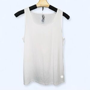 Daisy Fuentes White Fitted Sleeveless Tank Top